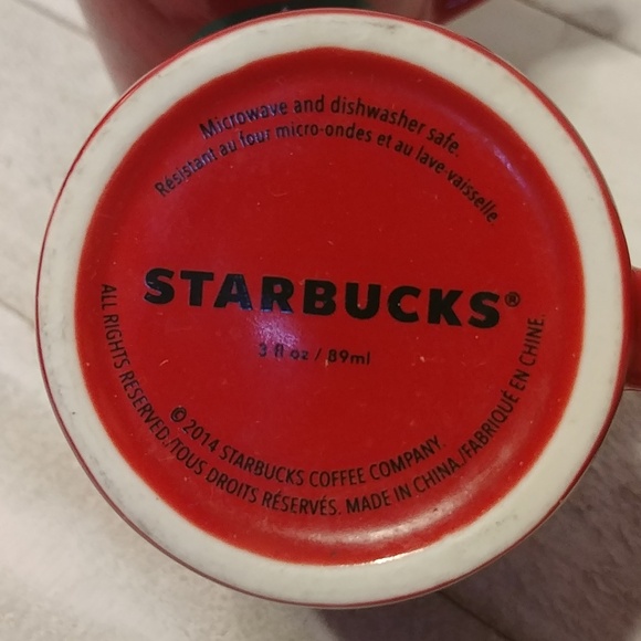Starbucks Ceramic Espresso Cups Set Of 2 2014 - Picture 5 of 5